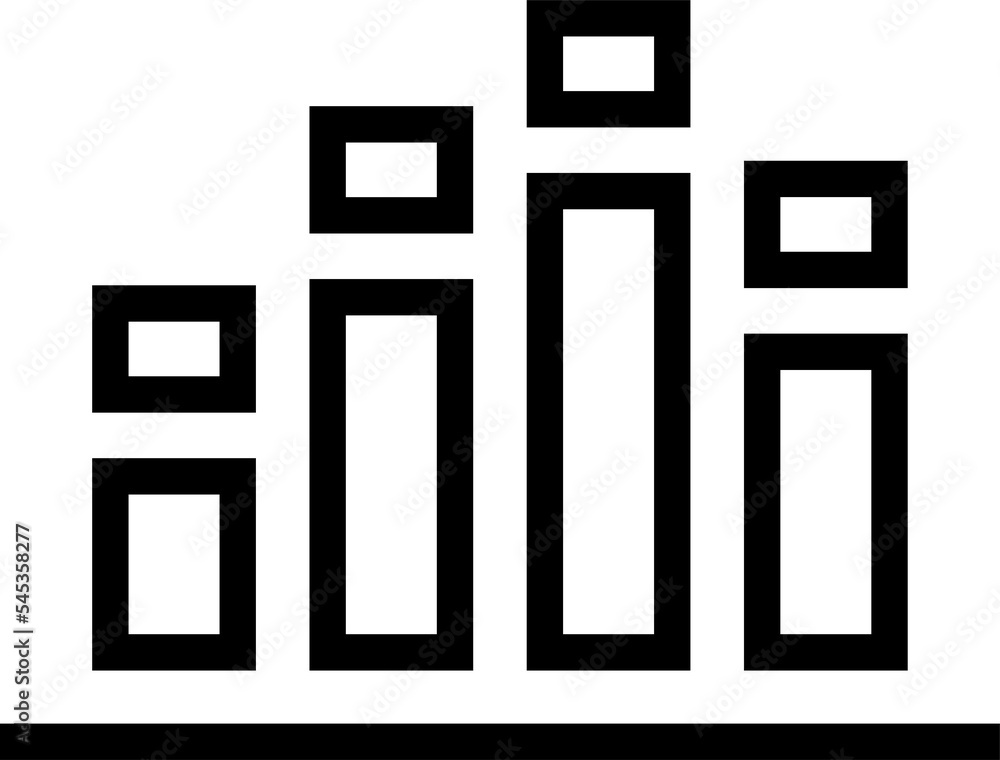 Business graph or Chart diagram, Linear icon. Business graph or Chart diagram, Linear icon.