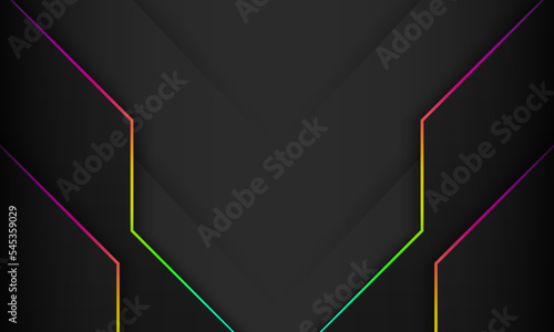 Abstract game background with rgb color lines, modern technology wallpaper, futuristic background, vector.