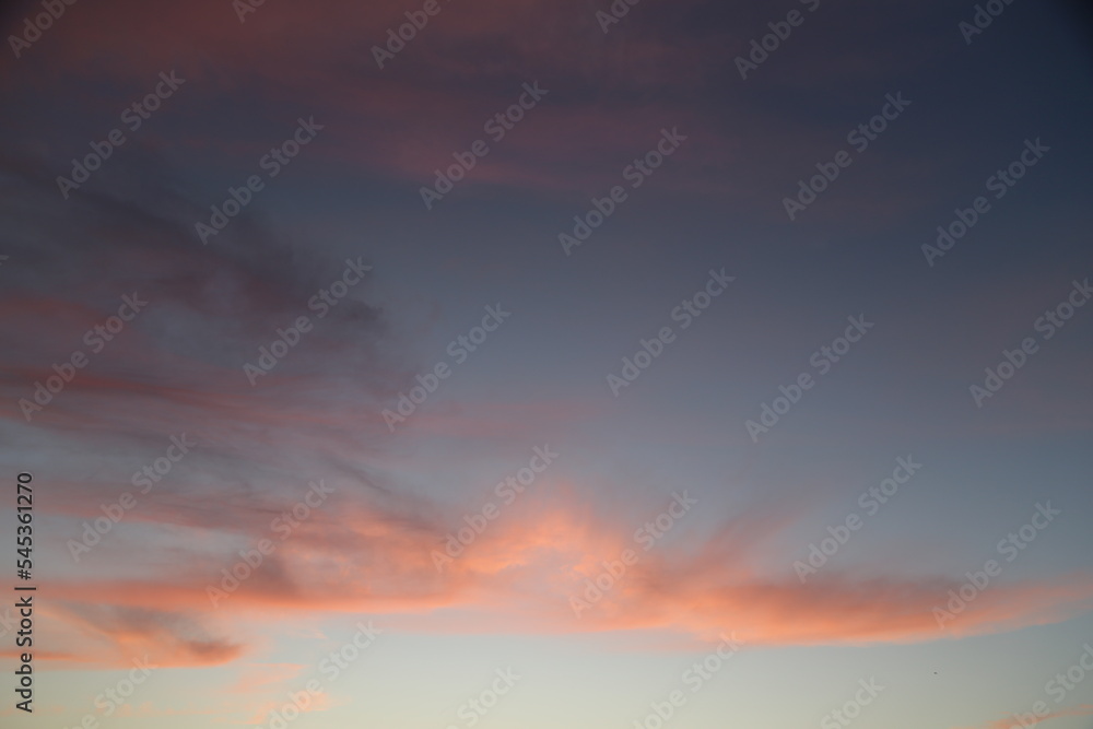 sunset in the sky evening background 