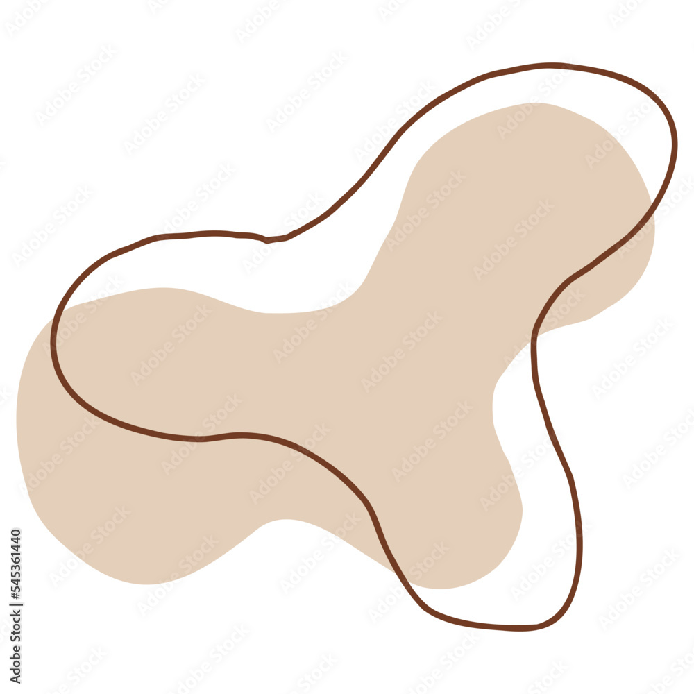 Organic Blob shape hand drawn element Organic Blob shape hand drawn element