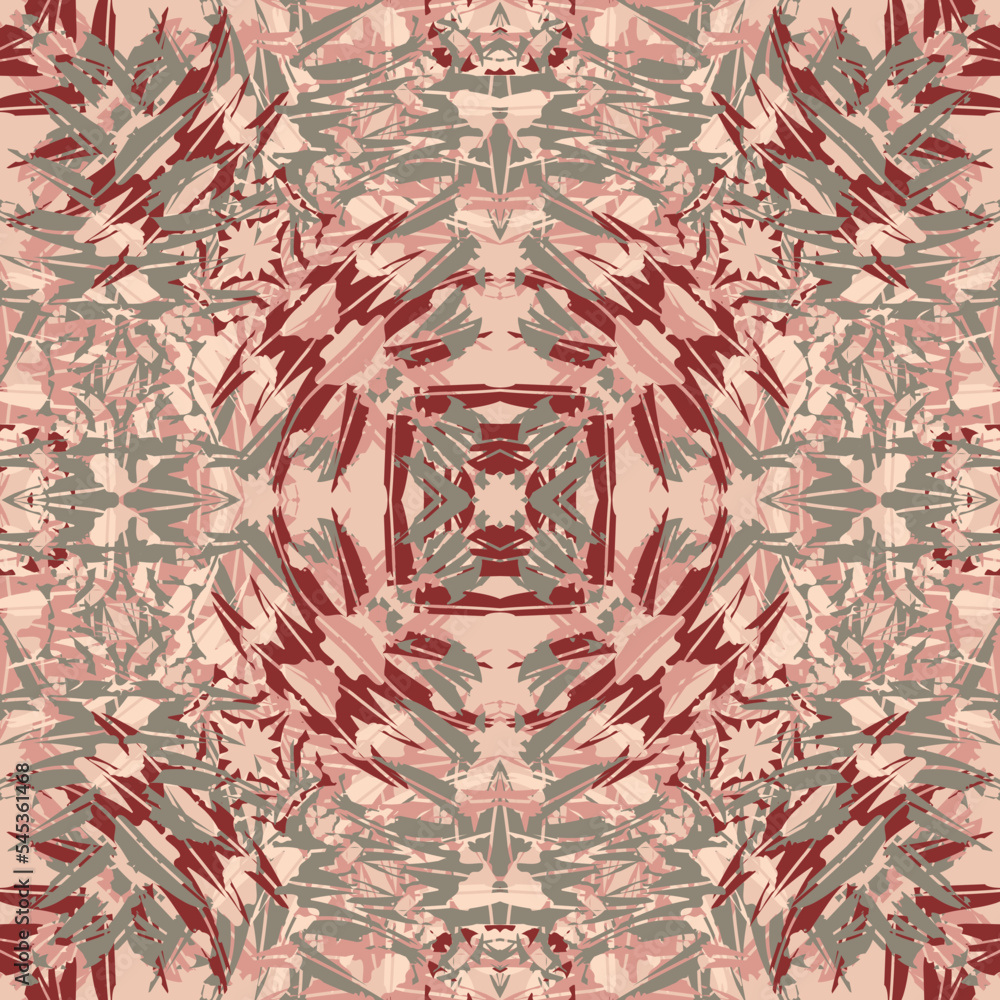 Seamless fractal pattern in vector format for printed fabrics or any ...