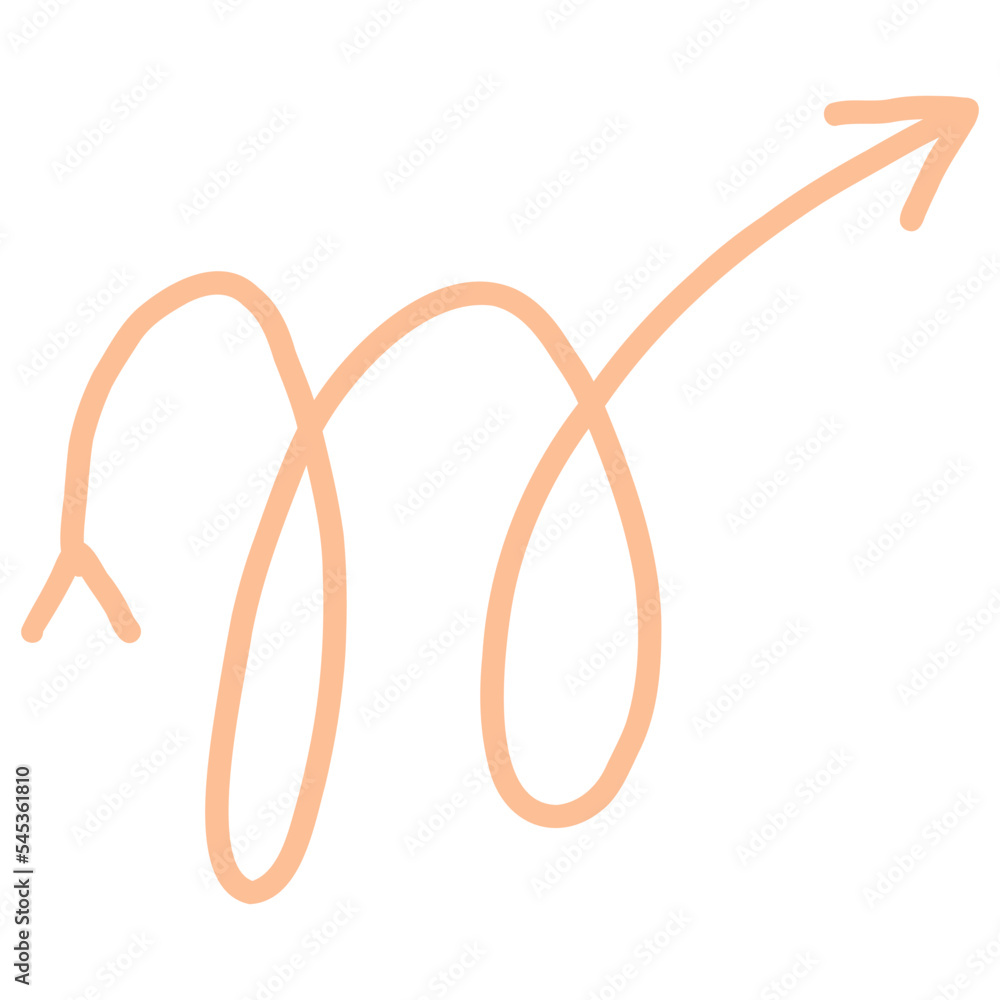 Hand Drawn Aesthetic Arrow