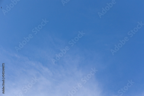 Blue sky with clouds background in Madrid