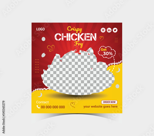 Facebook & Instagram Food Restaurant Banners Or Social Media Post Template