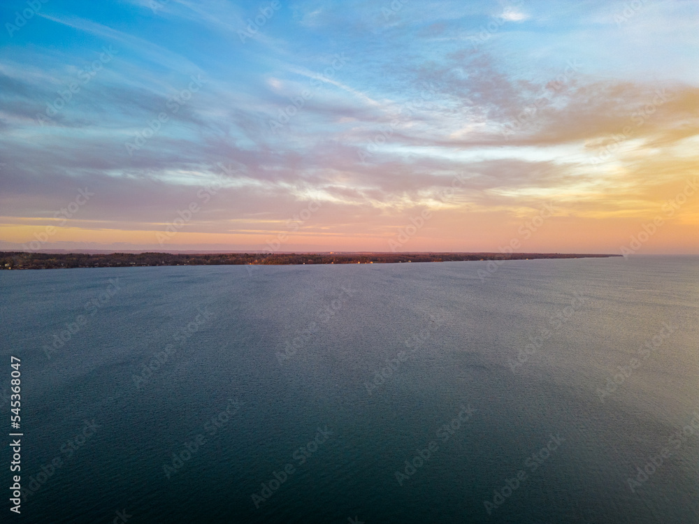 Fototapeta premium Barrie lake Simcoe sunset 