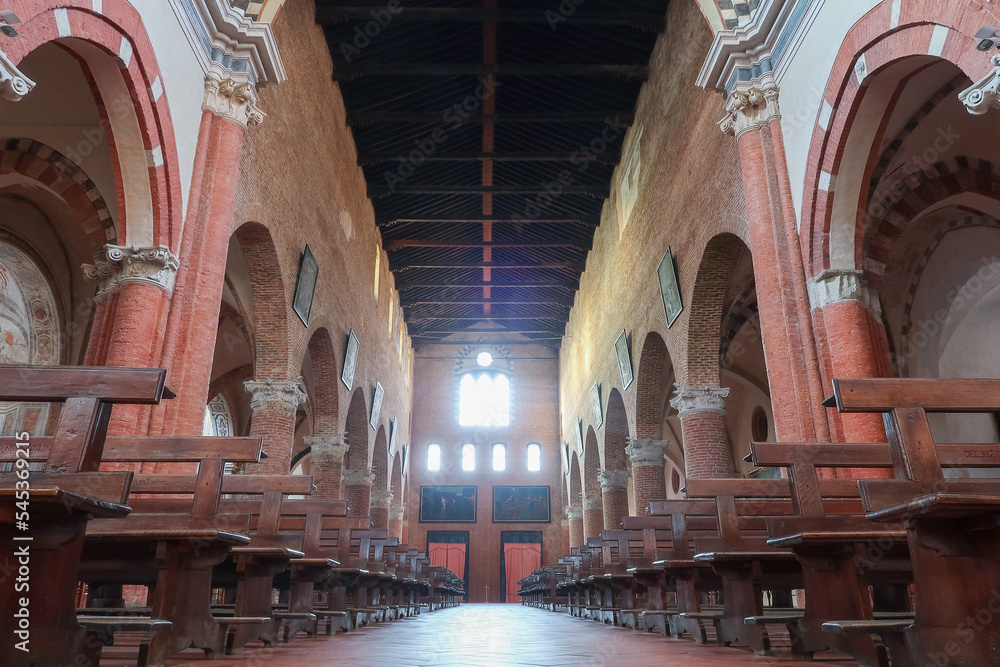 Pavia Chiesa di San Francesco Grande Stock Photo Adobe Stock