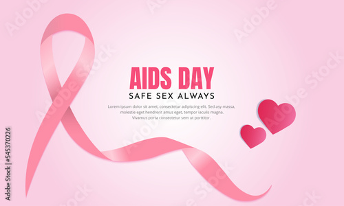 Celebration world aids day design background vector
