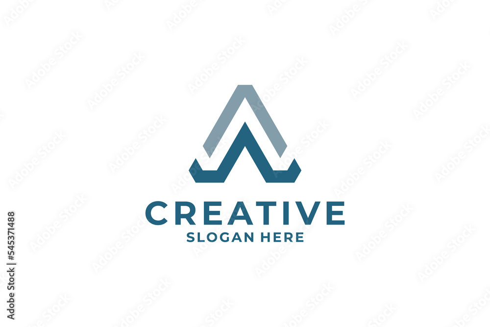 Letter A logo design. Initial A for business logo. Letter A logo design. Initial A for business logo.