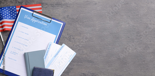 Banner with visa applicatio...