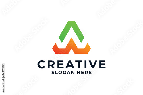 Free Download Initial letter A logo design for your brand. - GFXLoad