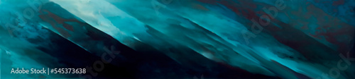 abstract horizontal blue water background dark cyan medium turquoise and very dark blue colours, Generative AI 