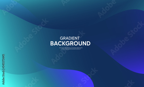 Abstract blue background with waves, Blue banner