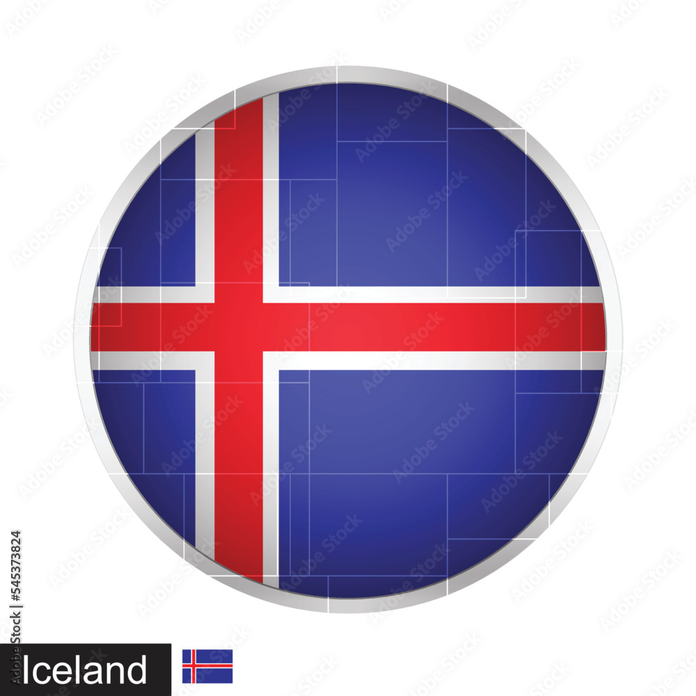 Obraz premium Iceland Flag Ball