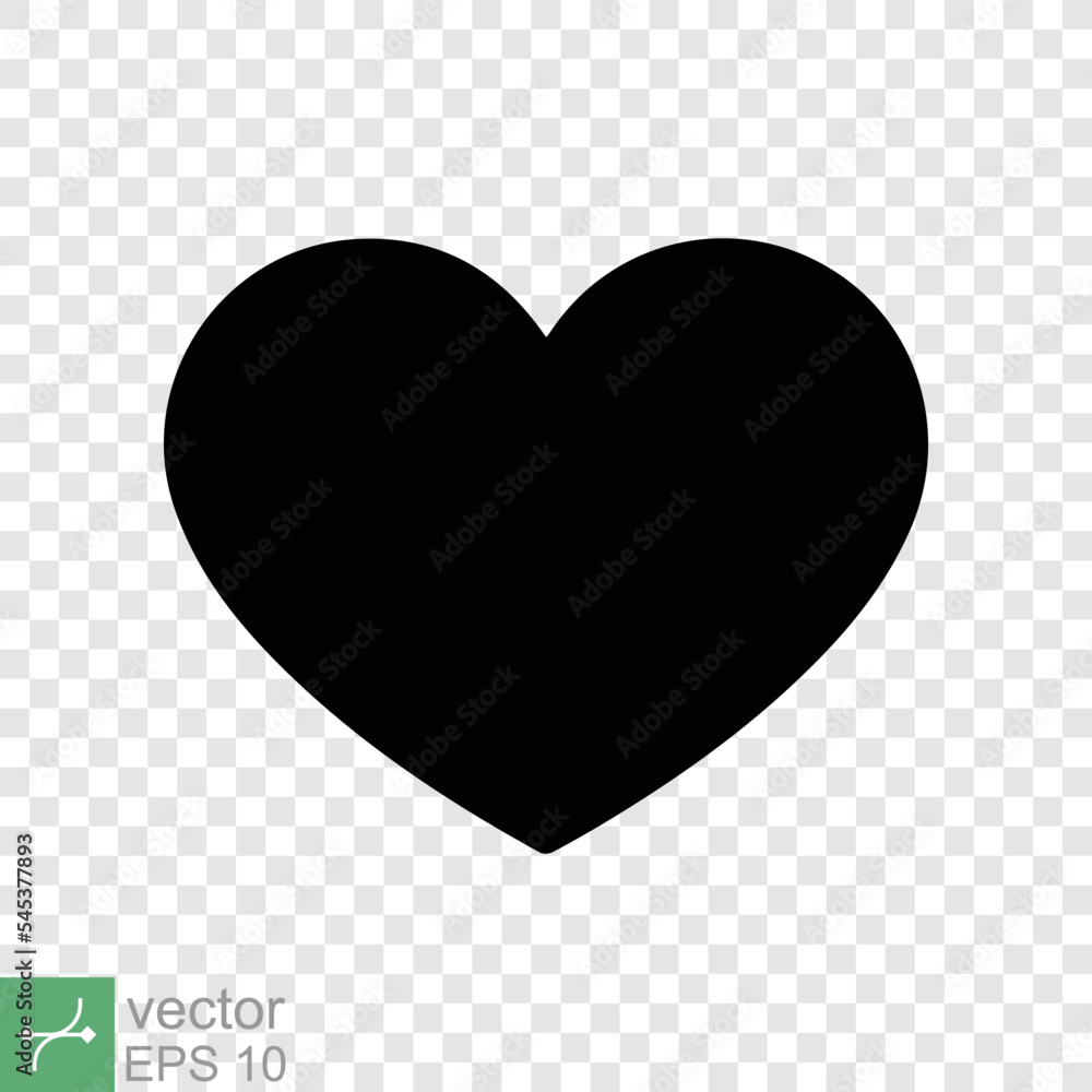 Heart icon isolated on transparent background. Simple flat icon. Black love shape symbol, blank heart silhouette sign logo design, romantic wedding concept. vector illustration EPS 10. Heart icon isolated on transparent background. Simple flat icon. Black love shape symbol, blank heart silhouette sign logo design, romantic wedding concept. vector illustration EPS 10.
