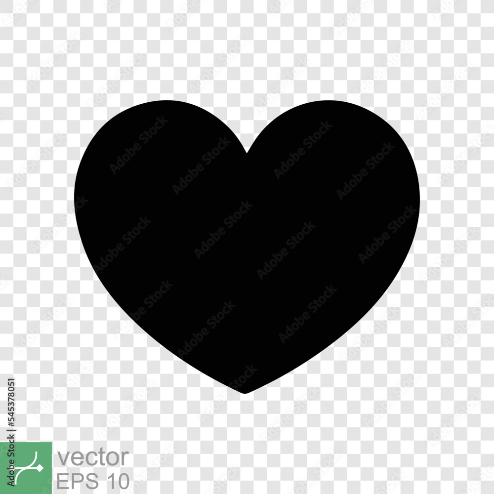 Heart icon isolated on transparent background. Simple flat icon. Black love shape symbol, blank heart silhouette sign logo design, romantic wedding concept. vector illustration EPS 10. Heart icon isolated on transparent background. Simple flat icon. Black love shape symbol, blank heart silhouette sign logo design, romantic wedding concept. vector illustration EPS 10.