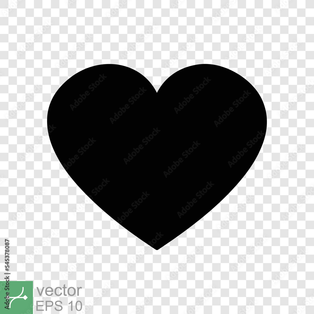 Heart icon isolated on transparent background. Simple flat icon. Black love shape symbol, blank heart silhouette sign logo design, romantic wedding concept. vector illustration EPS 10. Heart icon isolated on transparent background. Simple flat icon. Black love shape symbol, blank heart silhouette sign logo design, romantic wedding concept. vector illustration EPS 10.