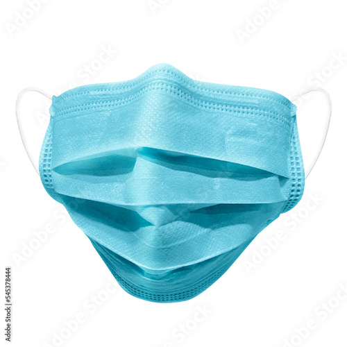 Mask blue color isolated