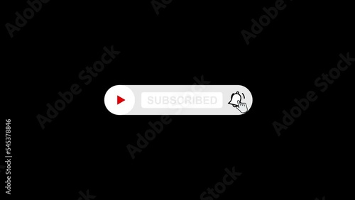 Subscribe and turn on bell notifications. Mouse cursor click subscribe with bell notifications on a black background, Please Subscribe and Click the Bell icon 4k Video