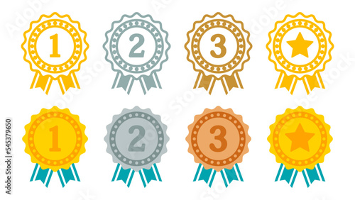 ゴールドの品質トップ、ランキング１位ベストのベクターアイコンイラスト素材白背景