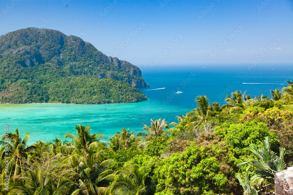 Naklejka premium beautiful panorama on Koh Phi Phi Thailand