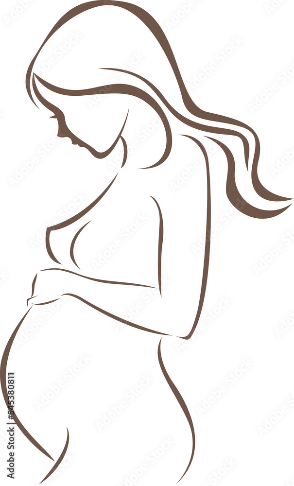 Vector Coloured Sketch Illustration Set Of Pregnant Women Expectation Of  The Child And Emotion Feelings And Questions About Pregnancy Doodle Drawing  Of The Prenatal Period For Future Mom High-Res Vector Graphic -
