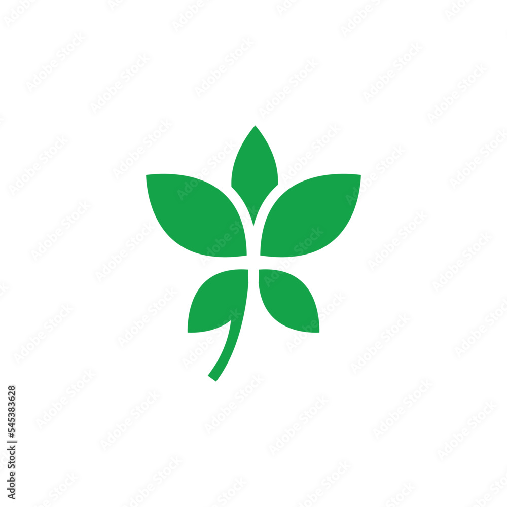 Leaf icon vector logo design template