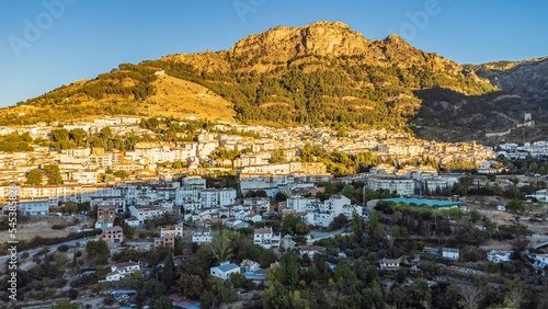 Fotos aereas de Cazorla un bello pueblo de la provincia de Jaén (Andalucía)(España).