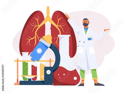 Doctor epidemic prevention and anti epidemic flat vector concept operation illustration
