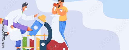 Doctor epidemic prevention and anti epidemic flat vector concept operation illustration
