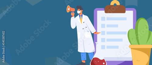 Doctor epidemic prevention and anti epidemic flat vector concept operation illustration
