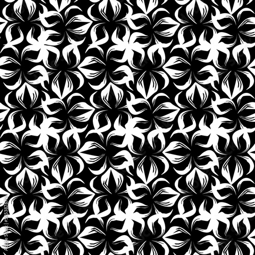 irises abstract seamless pattern