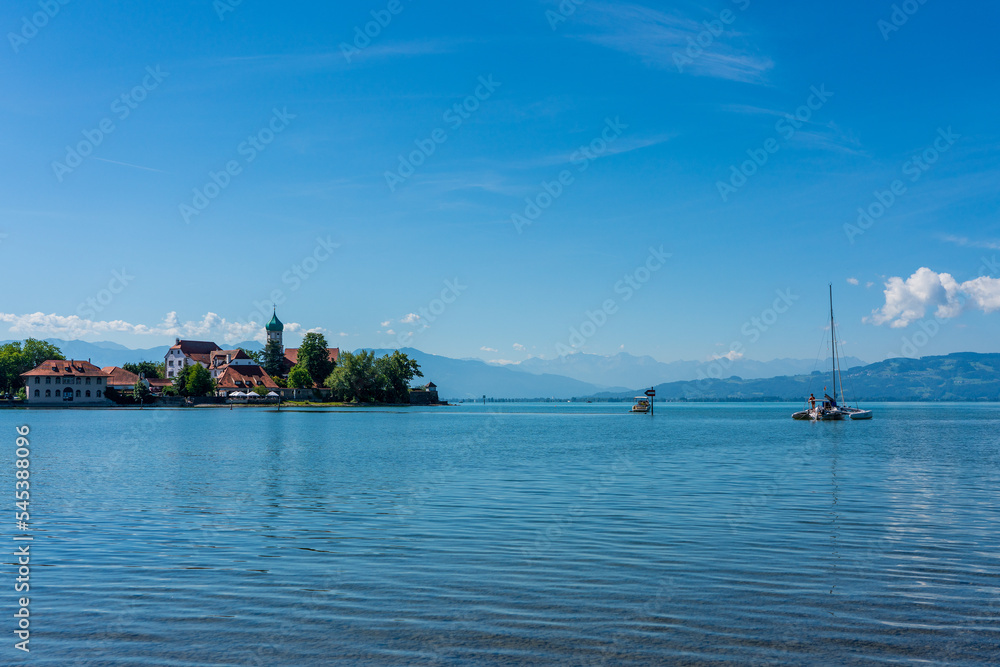 Panoramic view of Lake Constance, Bavaria Germany.