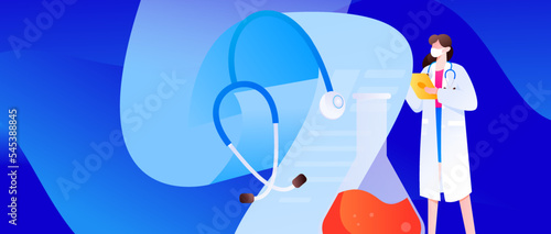 Doctor epidemic prevention and anti epidemic flat vector concept operation illustration
