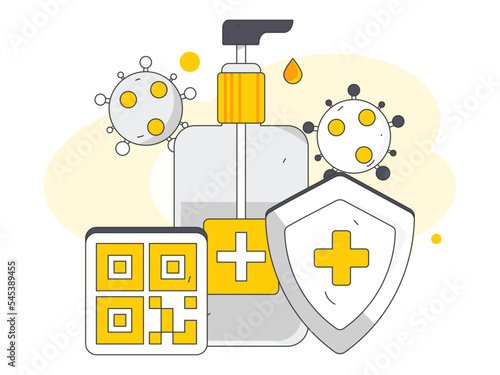 Doctor epidemic prevention and anti epidemic flat vector concept operation illustration
