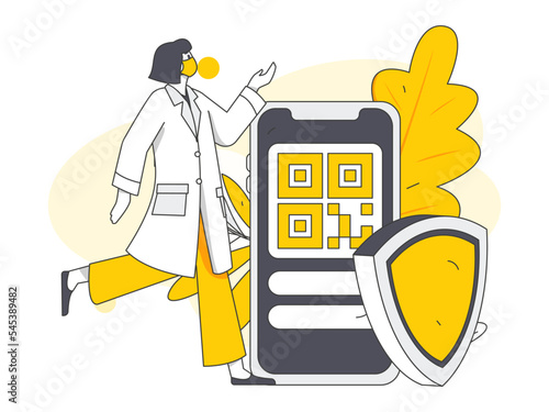 Doctor epidemic prevention and anti epidemic flat vector concept operation illustration
