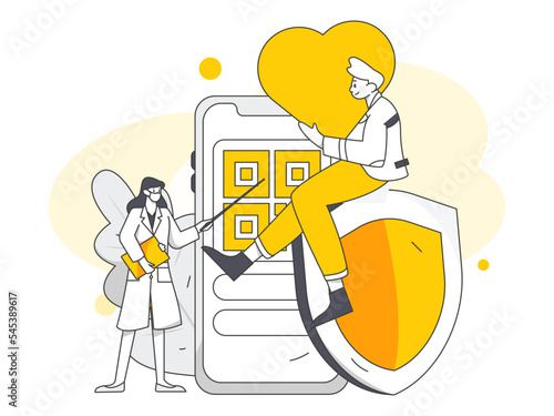 Doctor epidemic prevention and anti epidemic flat vector concept operation illustration
