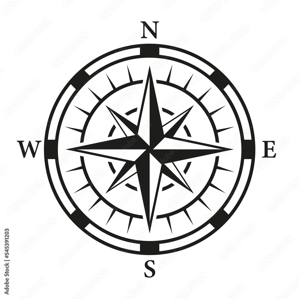 Rose Wind Navigation Retro Equipment Sign. Adventure Direction Arrow to North South West East Orientation Navigator Modern Glyph Pictogram. Compass Map Silhouette Icon. Isolated Vector Illustration Rose Wind Navigation Retro Equipment Sign. Adventure Direction Arrow to North South West East Orientation Navigator Modern Glyph Pictogram. Compass Map Silhouette Icon. Isolated Vector Illustration