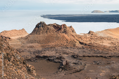 eroded crater rim, Bartolome, Galapagos photo