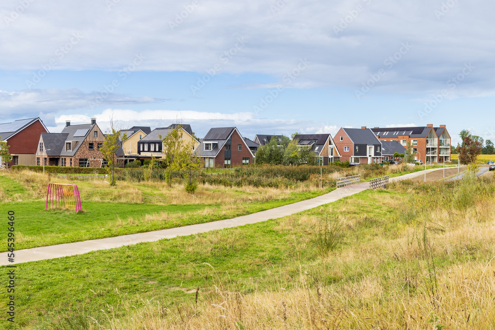 Nature island Oostergast in Zuidhorn, municipality Westerkwartier Groningen province in the Netherlands