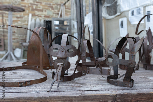 Fotografie metal medieval torture face mask