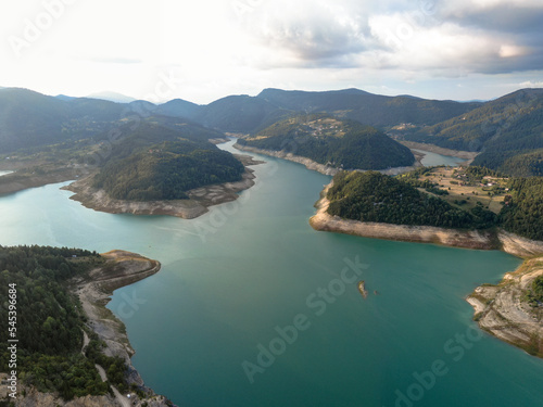 Aerial view of Zaovine lake