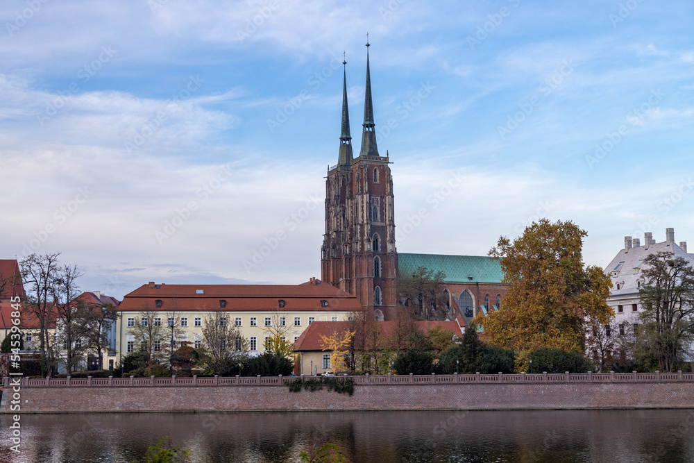 cathedral in wroclaw in poland