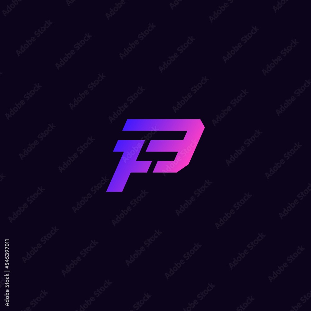 Initial letter F combination with number 3. Logo design. Initial letter F combination with number 3. Logo design.