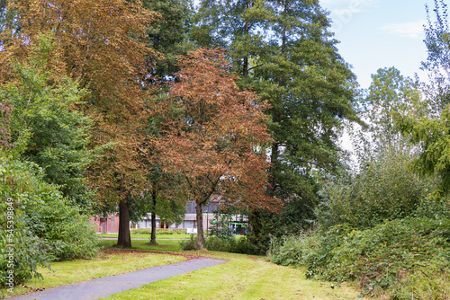 Johan Smitpark in Zuidhorn, municipality Westerkwartier Groningen province in the Netherlands photo