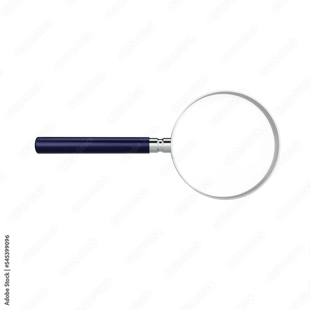 magnifying glass isolated