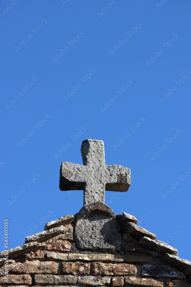cross on the roof 