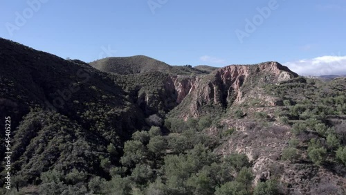 Mountainous area in Yator in the south of Spain photo