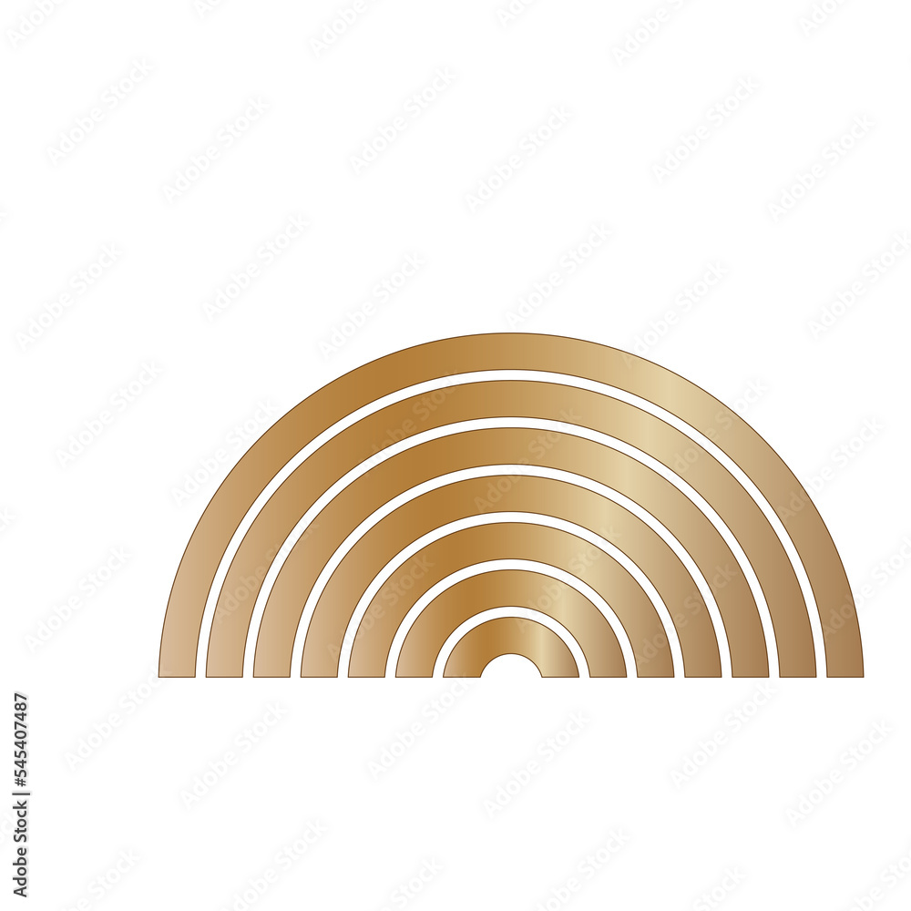 Obraz premium Rainbow Arc Arch New Year Christmas Wedding Vintage Decoration Gold Png Icon Symbol Silhouette Romantic Baby Sweet Dream Sleep Graphic Magic Element