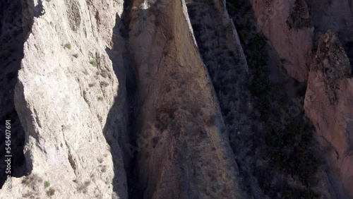 Steep terrain in Yator in the south of Spain photo