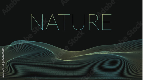 Wave background design nature